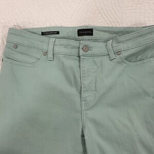 Talbots Light Green Ankle Jeans